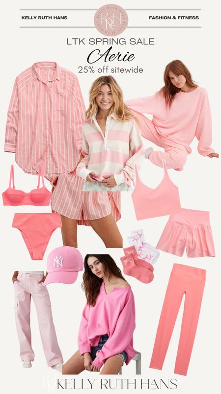 LTK spring sale for Aerie! 25% off site wide! Pink swim and athletic favorites. CODE: SPRINGLTK

#LTKSpringSale