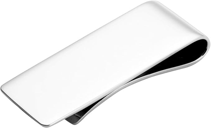 Cunill Sterling Silver Money Clip, Premium Heavyweight 925 Silver Money Clip, Classic Design, Eng... | Amazon (US)