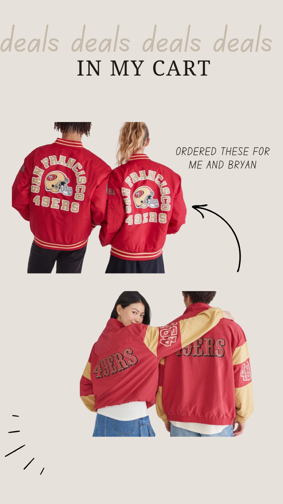 Loving these 49er jackets!!!

#LTKGiftGuide #LTKMens #LTKSeasonal