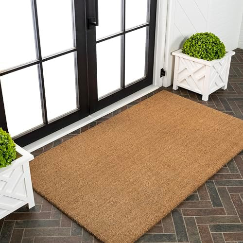 JONATHAN Y CHG100A-3 Peater Classic Casual Commerical Natural Coir Light Brown 3 ft. x 5 ft. Door... | Amazon (US)