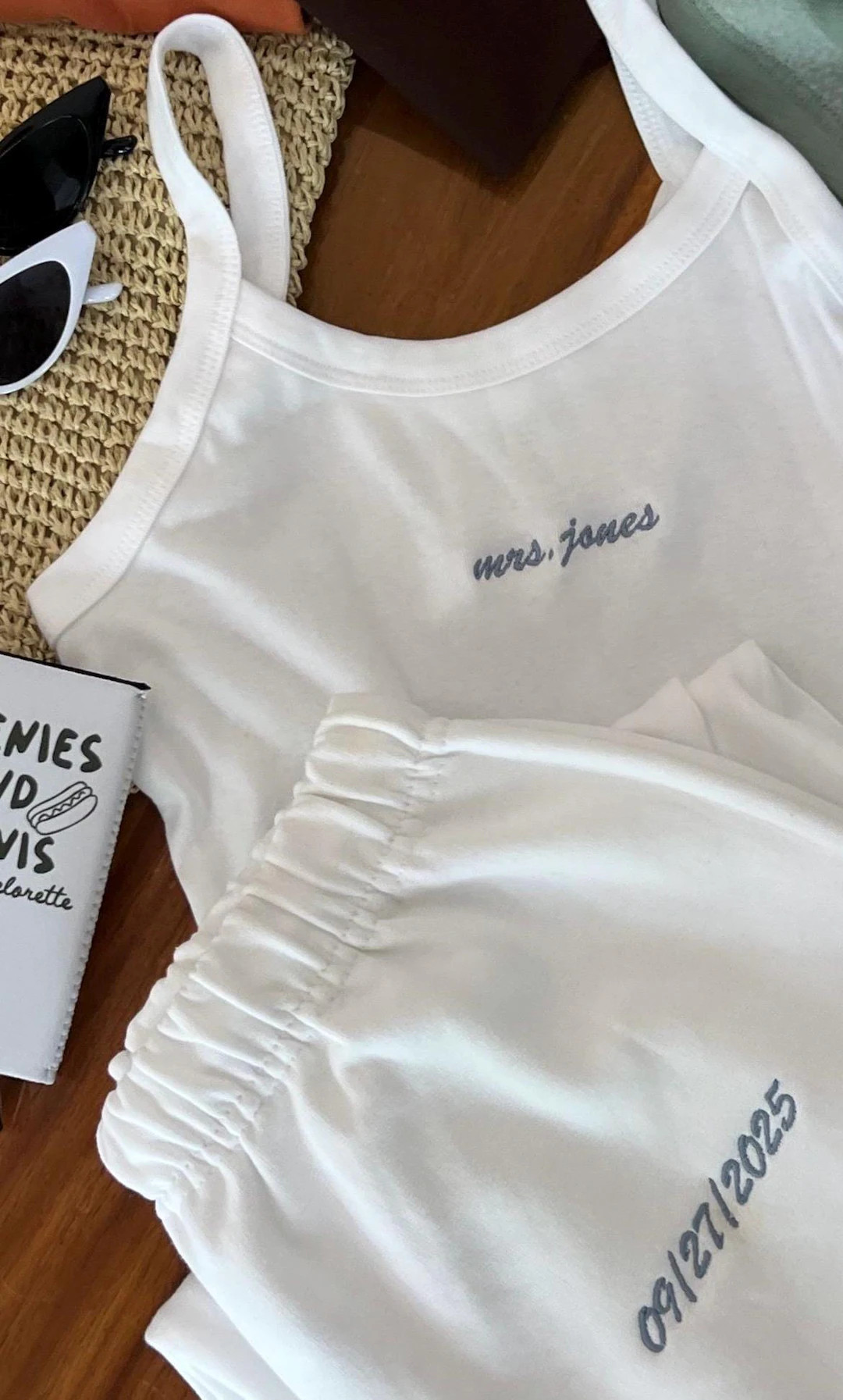Embroidered New Name Tank I Wedding Tank L Bachelorette Wedding Favors L Wedding L Bride L Bridal... | Etsy (US)