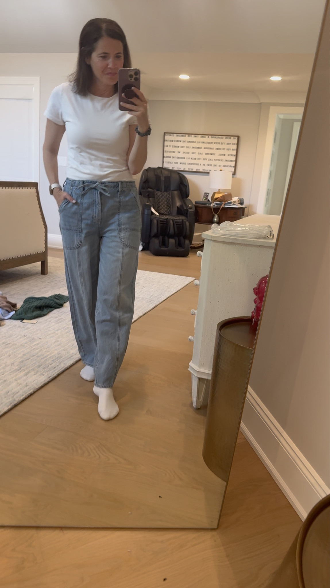 S target tee and 4 in target denim