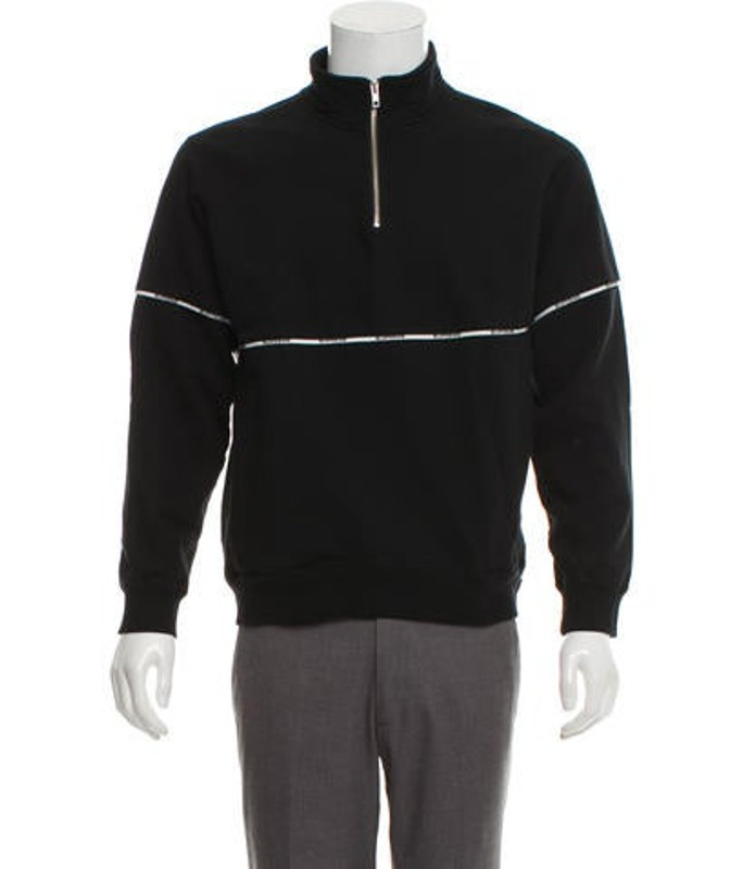 Supreme Logo Piping Half-Zip Sweatshirts black Supreme Logo Piping Half-Zip Sweatshirts | The RealReal