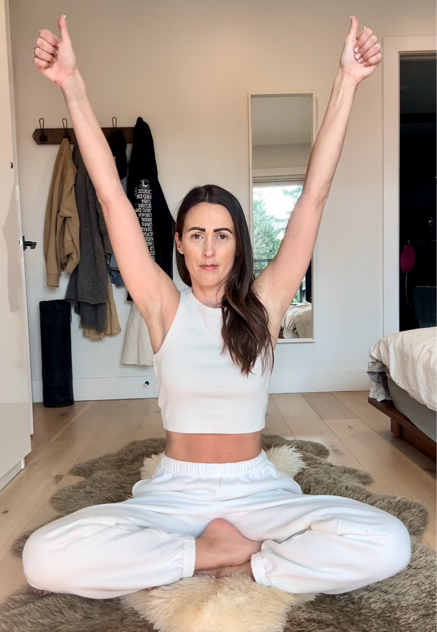 I get a lot of questions about the white sweatpants I wear in my Kundalini Yoga videos - this is my second set (kids and white do not mix!) and I love them.  They’re comfy, cute and perfect for doing my Kriyas🧘‍♀️👳🐍

#LTKfindsunder100 #LTKActive #LTKfitness