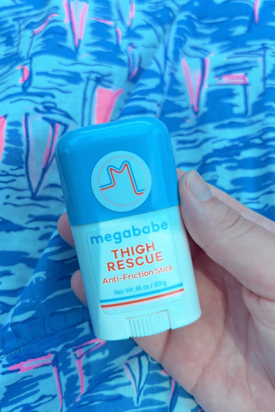 Summer MVP is the travel size Megababe Thigh Rescue (snagged it at Target!)