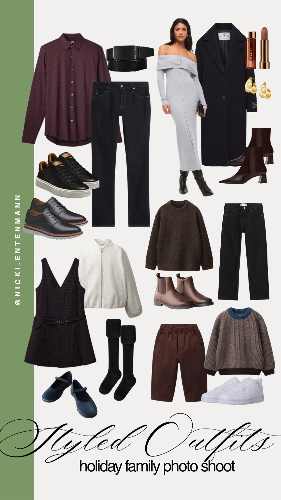 Holiday family photo shoot styled outfits bring cheerful polish and cozy charm, turning portraits into timeless memories filled with warmth, personality, and effortless style that feels modern and picture perfect.
#HolidayOutfits #FamilyStyle #FestiveFashion #WardrobeUpdate #ClosetGoals #TrendyLooks #SeasonalStyle #CozyChic #StyleEssentials #PicturePerfect
 

 #LTKStyleTip #LTKKids #LTKFamily