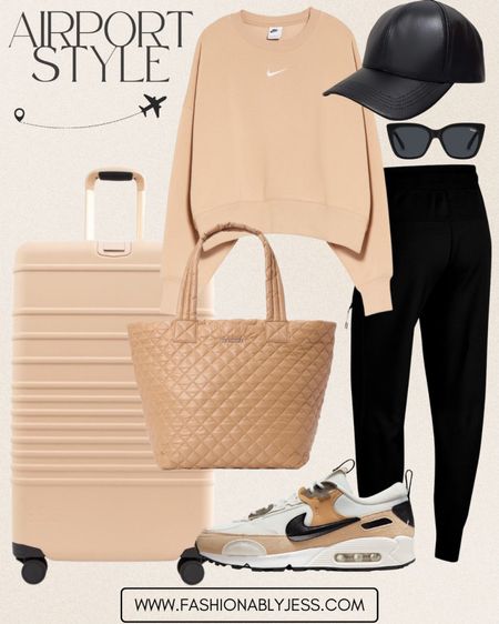 Obsessed with this airport outfit look! So cute for traveling this summer! 
#airportoutfit #summertraveloutfit #traveloutfit 

#LTKtravel #LTKFind #LTKstyletip