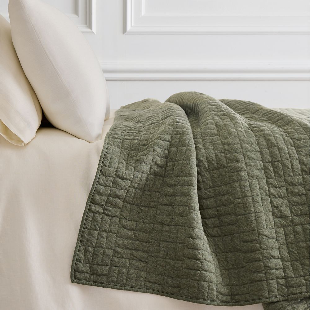 Cotton Cloud Jersey Blanket | West Elm (US)