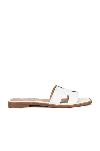 Steve Madden Hadyn Sandal in White Leather from Revolve.com | Revolve Clothing (Global)