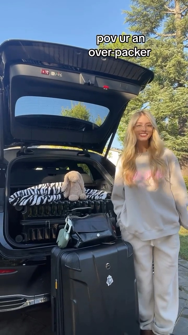 and we’re off ✈️🤫 send this to someone who overpacks..

My sweatpants and sweatshirt are from White Fox Boutique. Linking a similar cute and cozy set here! 🫶🏻

#LTKU #LTKVideo #LTKStyleTip
