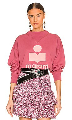 Isabel Marant Etoile Moby Sweatshirt in Rosewood from Revolve.com | Revolve Clothing (Global)