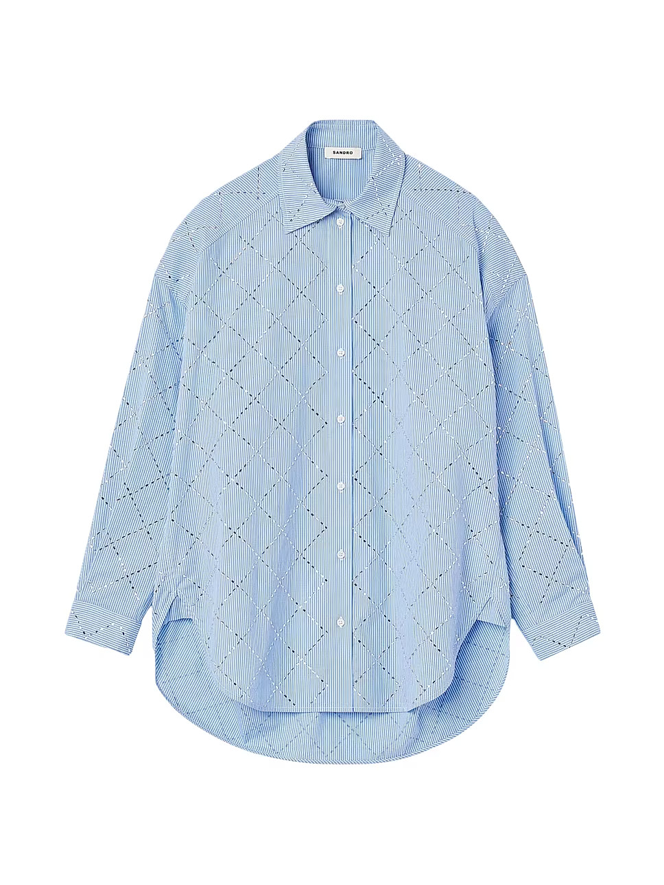 Oversized Shirt With Rhinestones | Saks Fifth Avenue