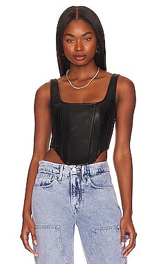 Faux Leather Corset
                    
                    Good American | Revolve Clothing (Global)