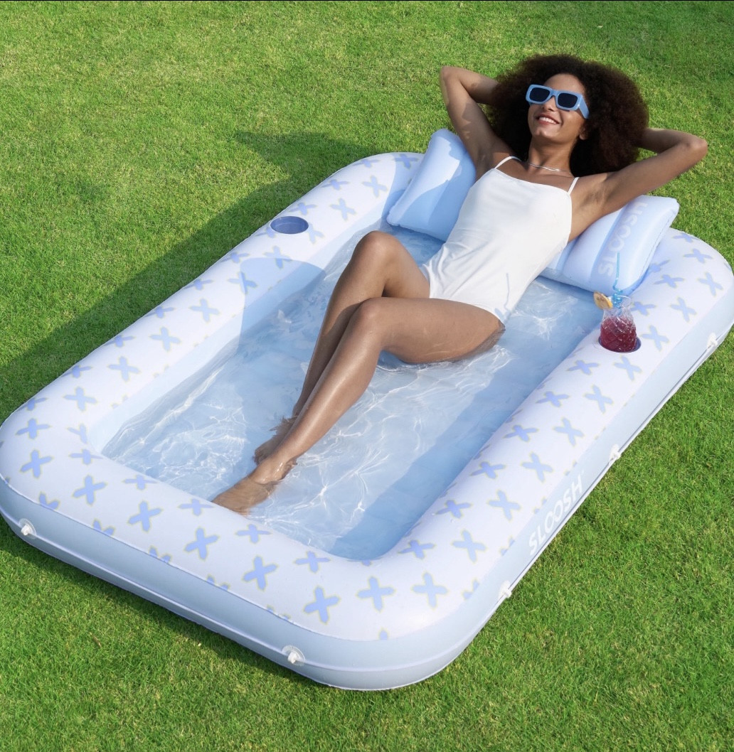 Cute Tanning Pool 
I love the blue x one and checked one!

#LTKHome #LTKFindsUnder50 #LTKSeasonal