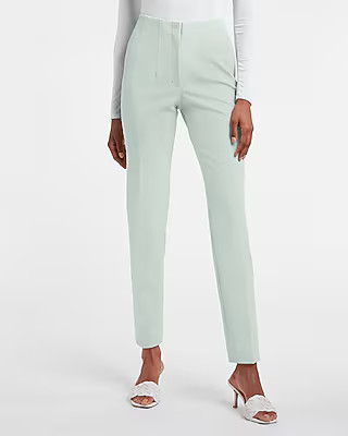 High Waisted Supersoft Twill Pull-On Ankle Pant | Express
