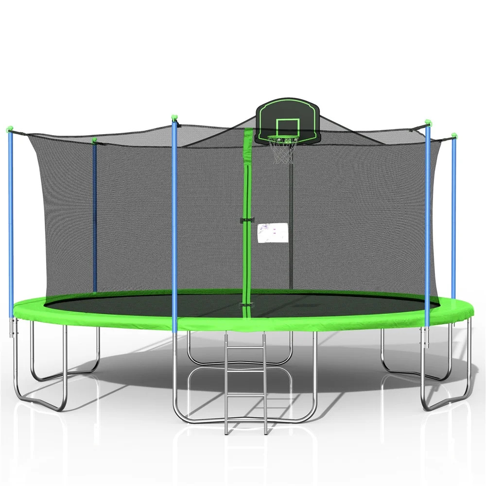 SEGMART Trampoline for Kids, New Upgraded 16 Feet Outdoor Trampoline with Safety Enclosure Net, B... | Walmart (US)