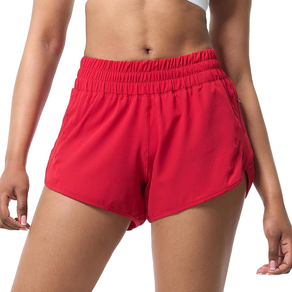 Aurefin Athletic Shorts for Women,Women's Quick Dry Workout Sports Active Running Track Shorts wi... | Amazon (US)