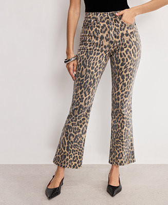 Women's Good Kick Flare Leopard Jeans, Regular & Plus Size | Macy's