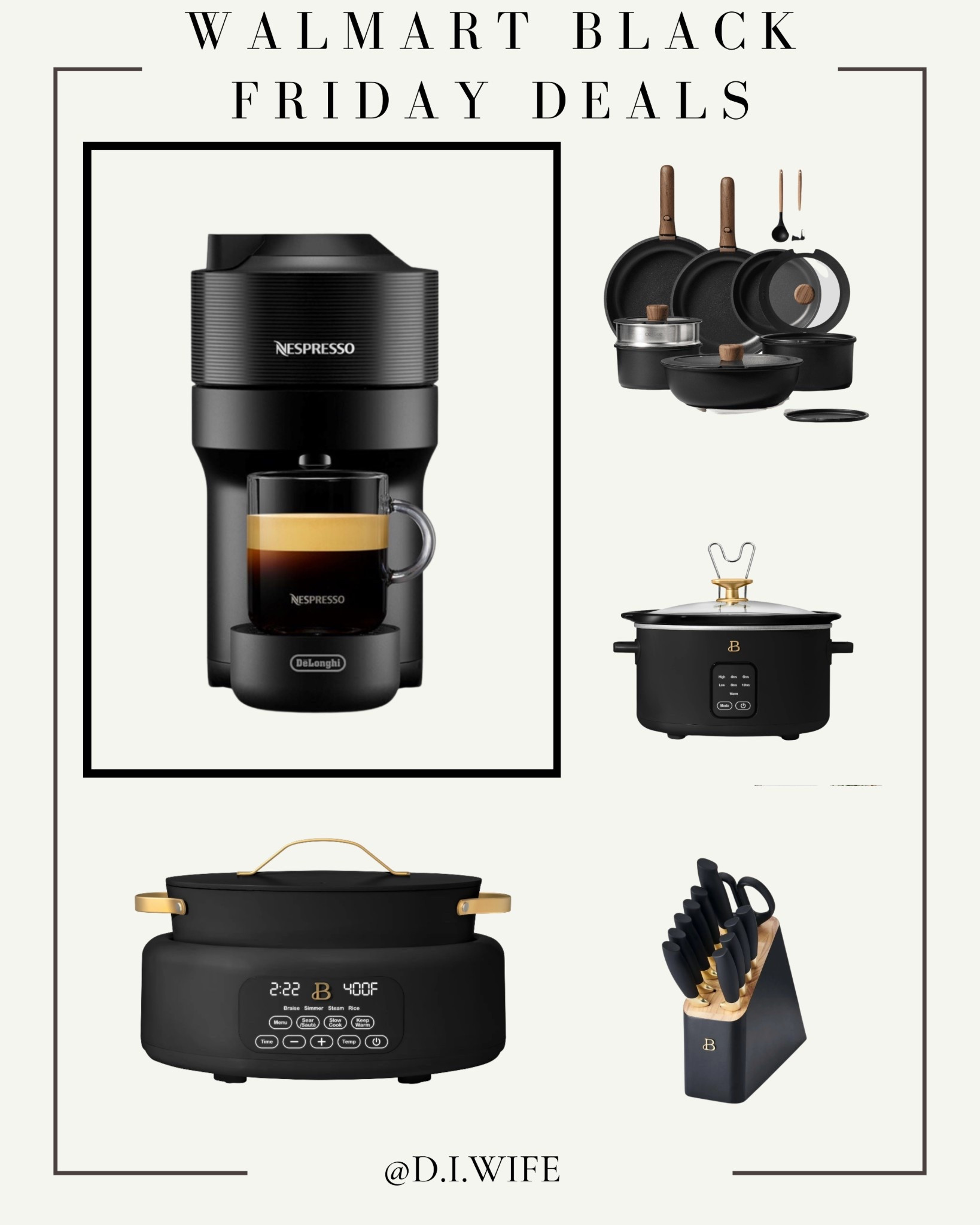 My favorite Nespresso Vertuo maker is on for Black Friday, and I’m eyeing this multi cooker and some pot/pans that are oven and dishwasher safe, plus have covers to go directly to the fridge! 

#LTKCyberWeek #LTKfoodie #LTKGiftGuide