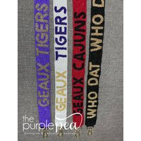 Clear Purse Beaded Purse Strap, Geaux Tigers, Game Day, Strap For Bag | Etsy (US)