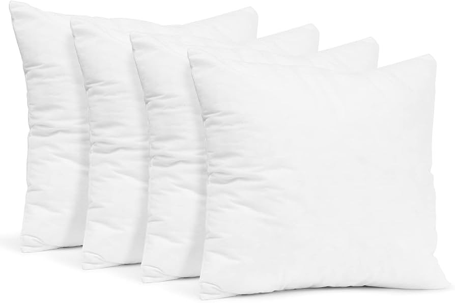 Clara Clark Throw Pillows - Premium Couch Pillow Inserts for Decorative Pillows, 28”x28” - Se... | Amazon (US)