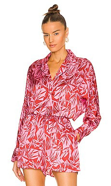 Tell Your Friends Crop Dolman Shirt in Bellamy Print from Revolve.com | Revolve Clothing (Global)