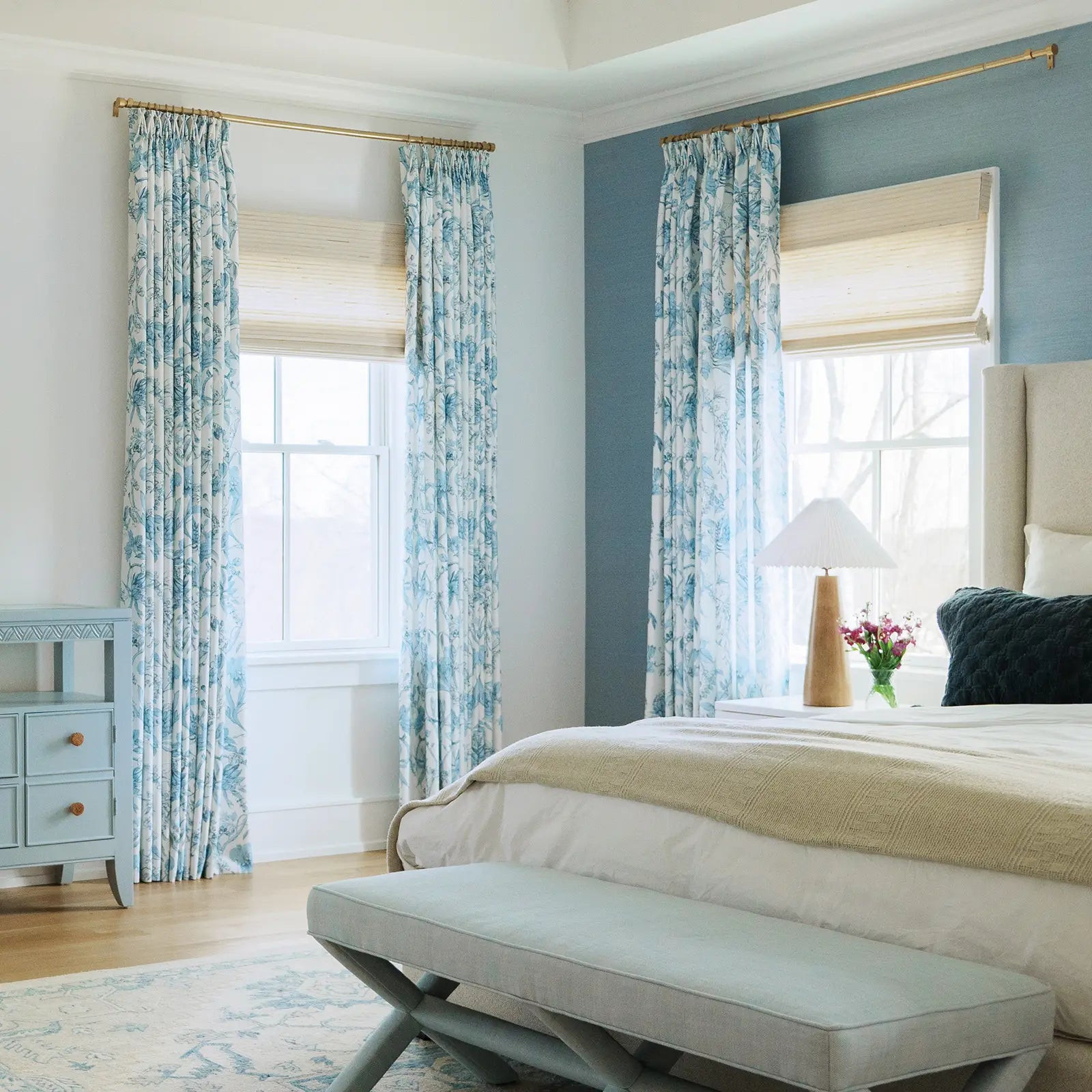 Holly Country Floral Drapery Pleated (102 inches Length Limit) | TWOPAGES