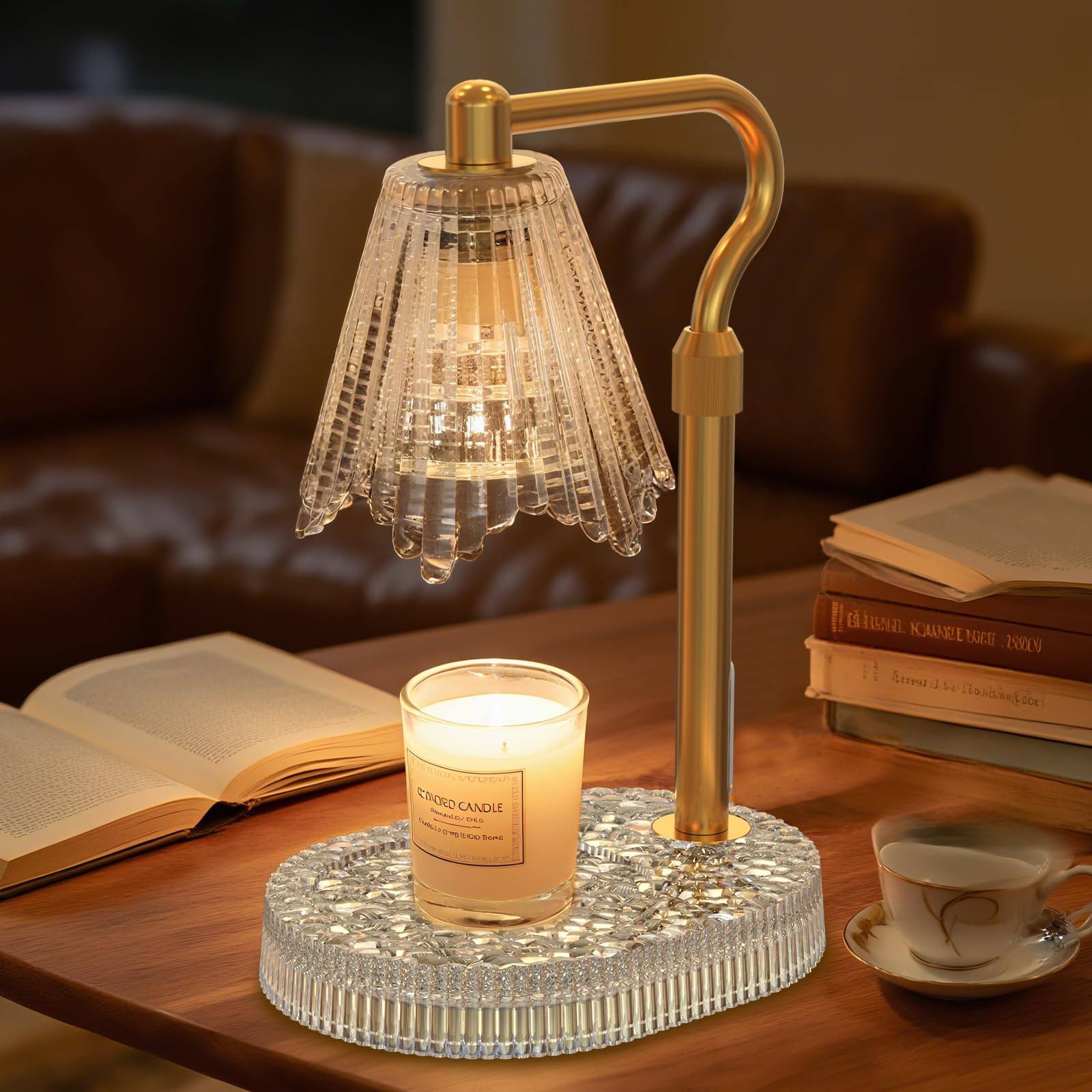 Candle Warmer Lamp with Timer & Dimmable 4-Level Brightness - Adjustable Height,for New Home Bedr... | Amazon (US)