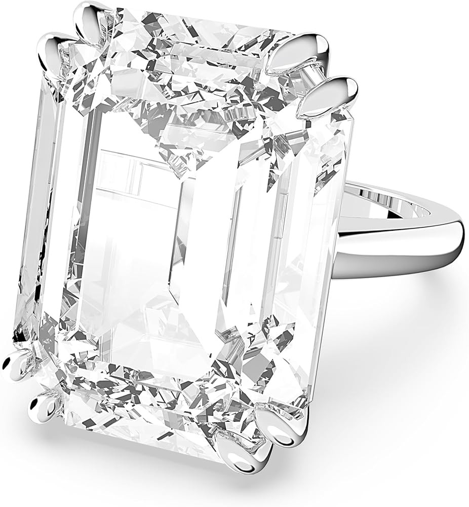 SWAROVSKI Mesmera Ring Jewelry Collection, Rhodium Finish, Clear Crystals | Amazon (US)