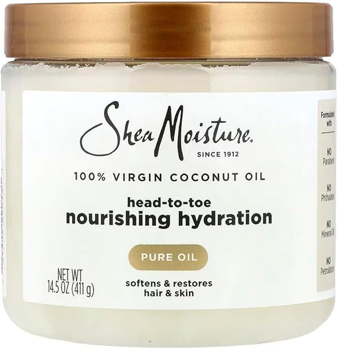 SheaMoisture for Dry Skin Nourishing Hydration 100% Extra Virgin Coconut Oil Soften and Restore S... | Amazon (US)
