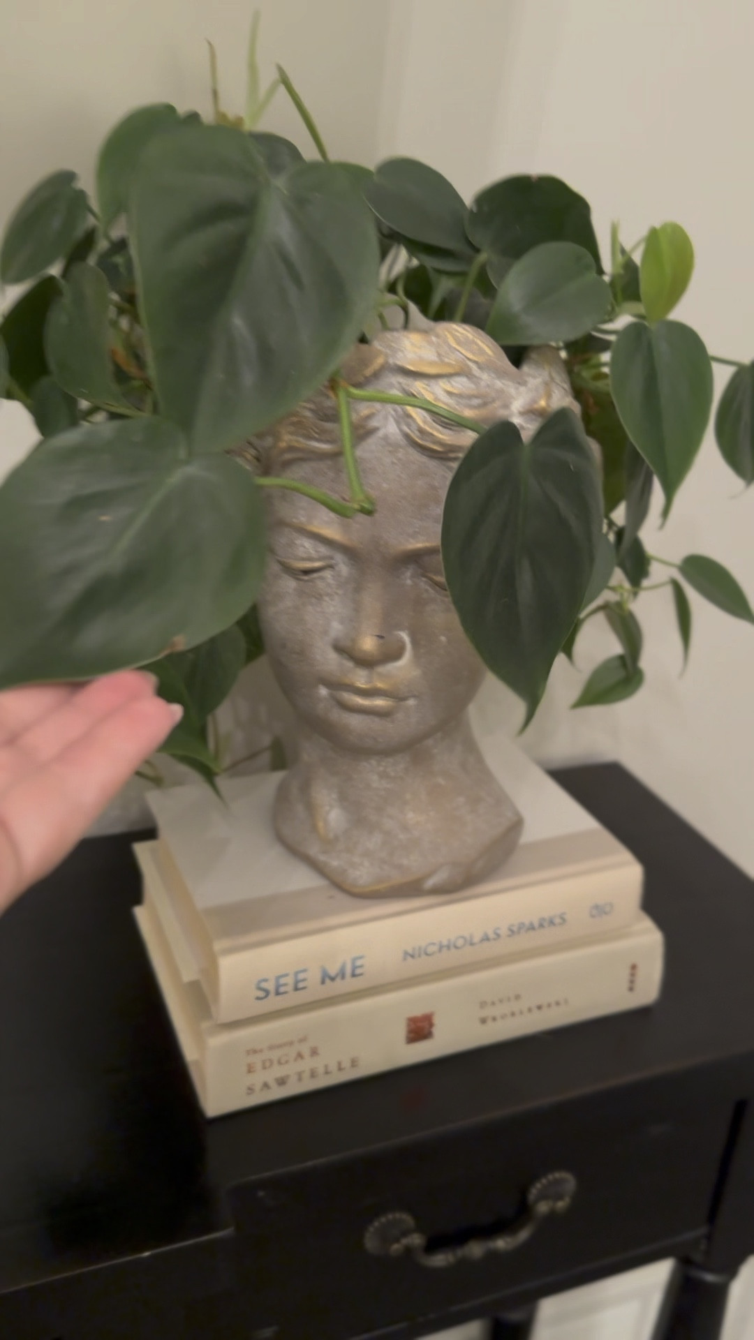 Adding a touch of greenery to my space with this unique head planter! 🌿 Perfect for a stylish and whimsical home decor accent. Loving how it pairs with my favorite reads for a cozy vibe.

 #PlantDecor #HomeStyling
#InteriorDesign #HomeDecor #GreenLiving #PlantLovers #DecorIdeas #HomeInspiration #IndoorPlants #ShelfStyling #CreativeLiving #InstaHome #EcoFriendlyHome #CozyVibes #UniqueDecor #BookLovers #Houseplant

#LTKStyleTip #LTKHome