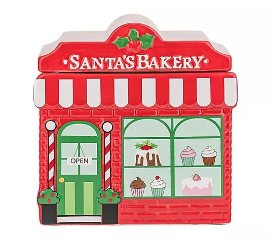 10 Strawberry Street Santa Cafe Canister - QVC.com | QVC