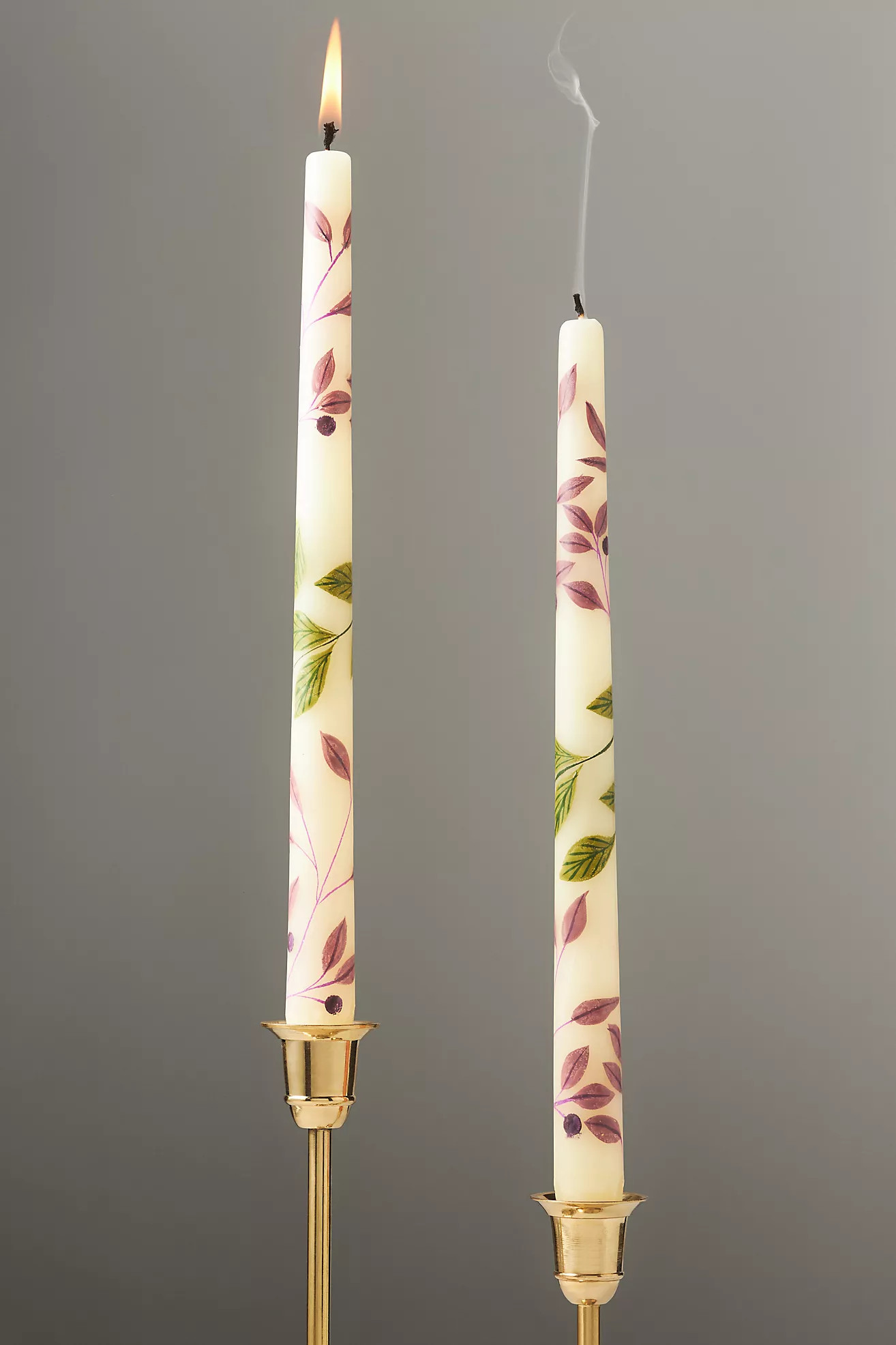 Handpainted Harvest Taper Candles, Set of 2 | Anthropologie (US)
