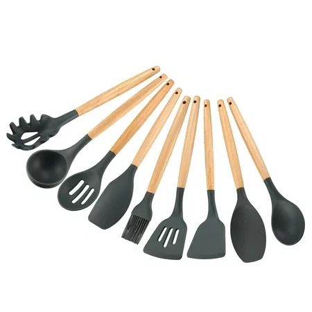 Kitchen Utensil Set - 9 in 1 Silicone Cooking Utensils. Gadgets for Nonstick Cookware. Accessories,  | Walmart (US)