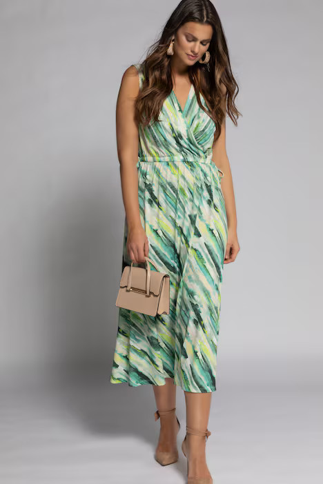 Diagonal Stripe Slinky Stretch Knit Maxi Dress | More Dresses | Dresses | Ulla Popken - US & CA