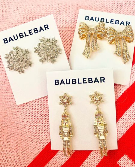 Christmas earrings, baublebar earrings, holiday earrings 

#LTKGiftGuide #LTKfindsunder50 #LTKHoliday