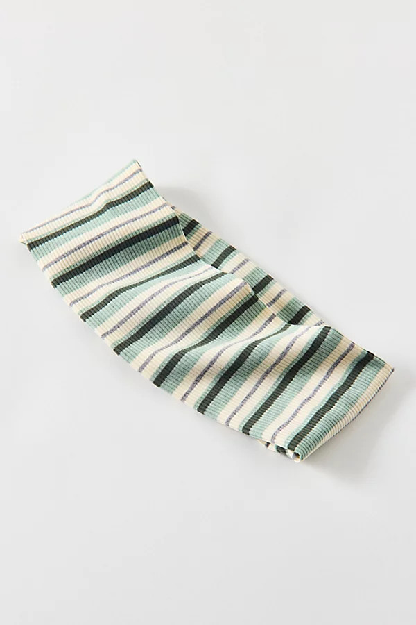 Luna Striped Wide Headband in Green, Women's at Urban Outfitters | Urban Outfitters (US and RoW)