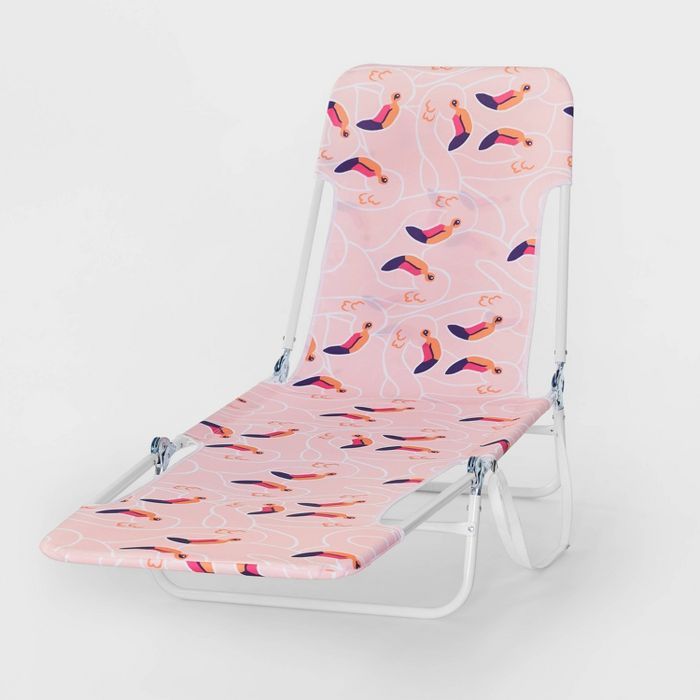 Multi Position Lounger with Carrying Strap Flamingo - Sun Squad™ | Target