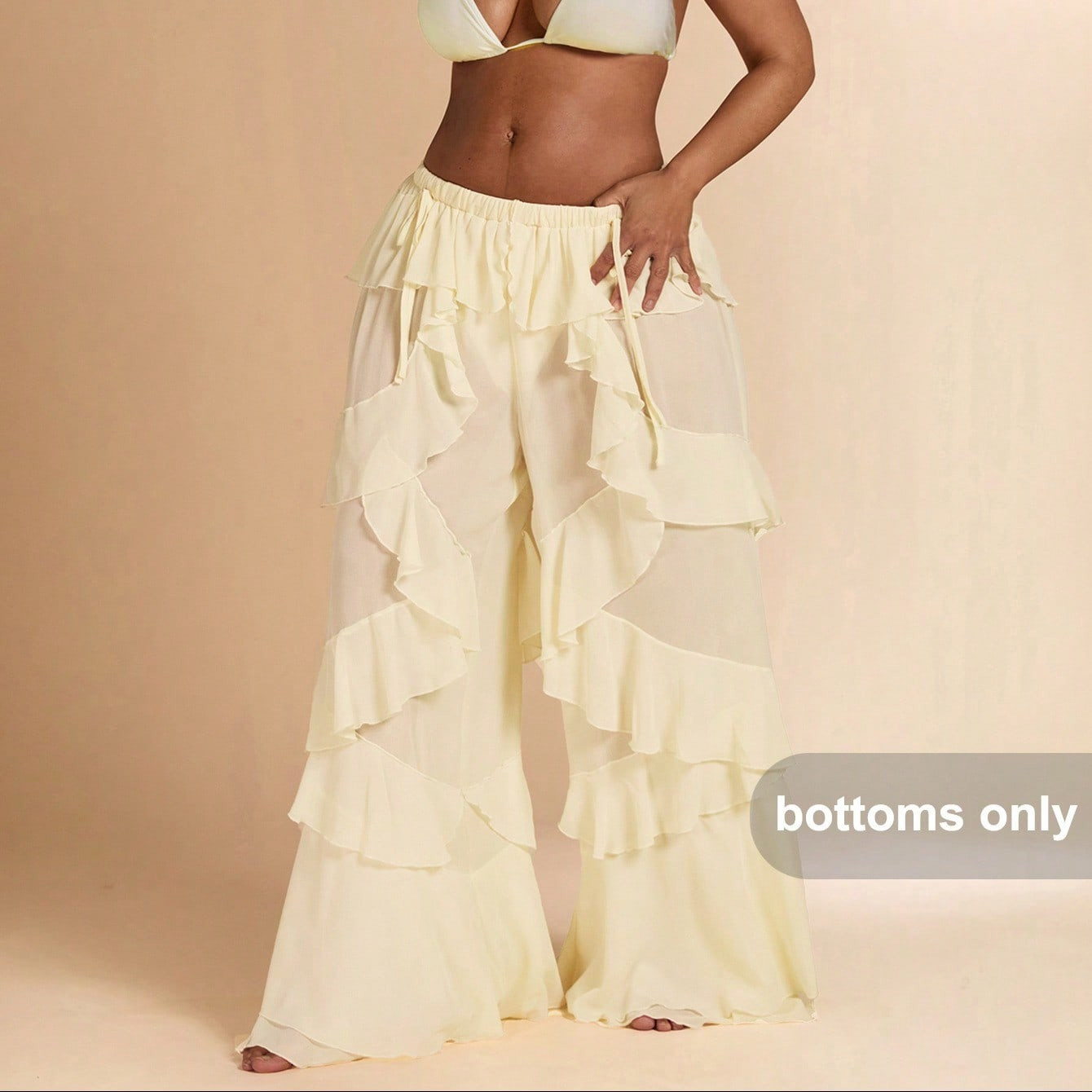 Fringe Sheer Pant | SHEIN
