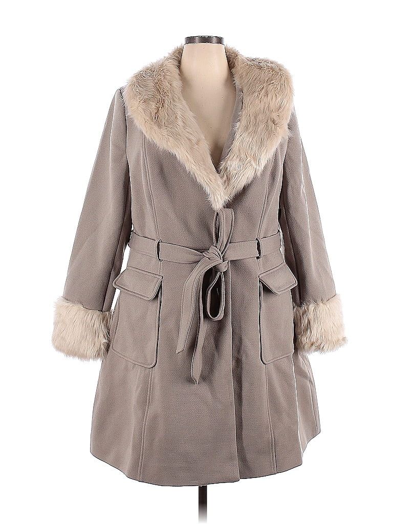 City Chic Gray Coat Size 20 (Plus) - 59% off | thredUP