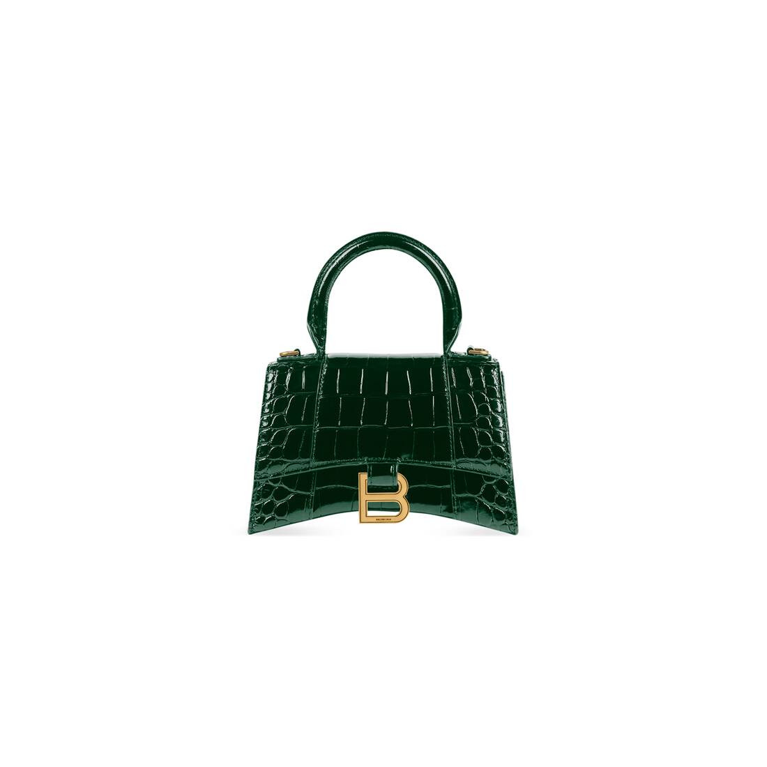 hourglass xs handbag crocodile embossed | Balenciaga