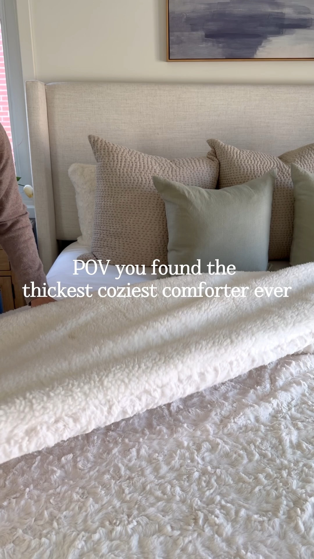 I just got this new comforter from @comainducer and had to share 🤍 It is SO soft, cozy, and warm- honestly makes getting out of bed in the morning way harder (and I’m not mad about it). #ad 

#LTKHome