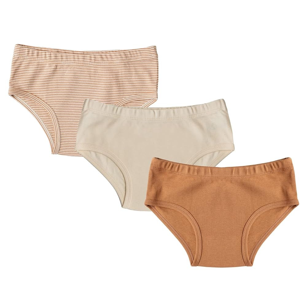 ORGANICKID Girls 100% Organic 100% Cotton Underwear GOTS Certified Kids Toddler Panties Briefs Pa... | Amazon (US)