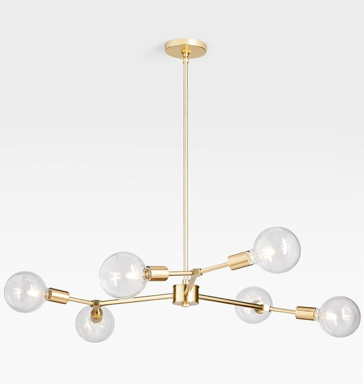 Salem 36" Bare-Bulb Chandelier | Rejuvenation