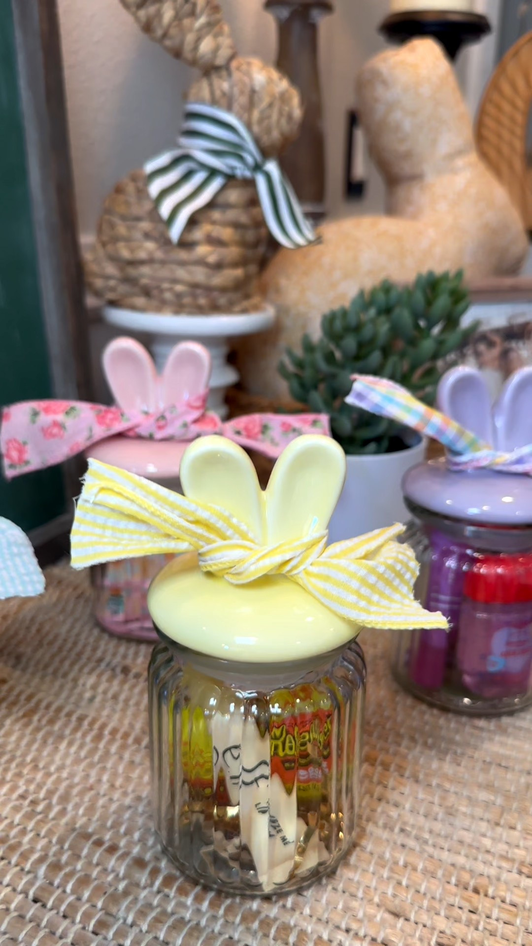 This bunny ear jar set is so cute! Great for gifting or decor for your home🐰🩷🐰

#LTKstorytime #LTKSeasonal #LTKHome