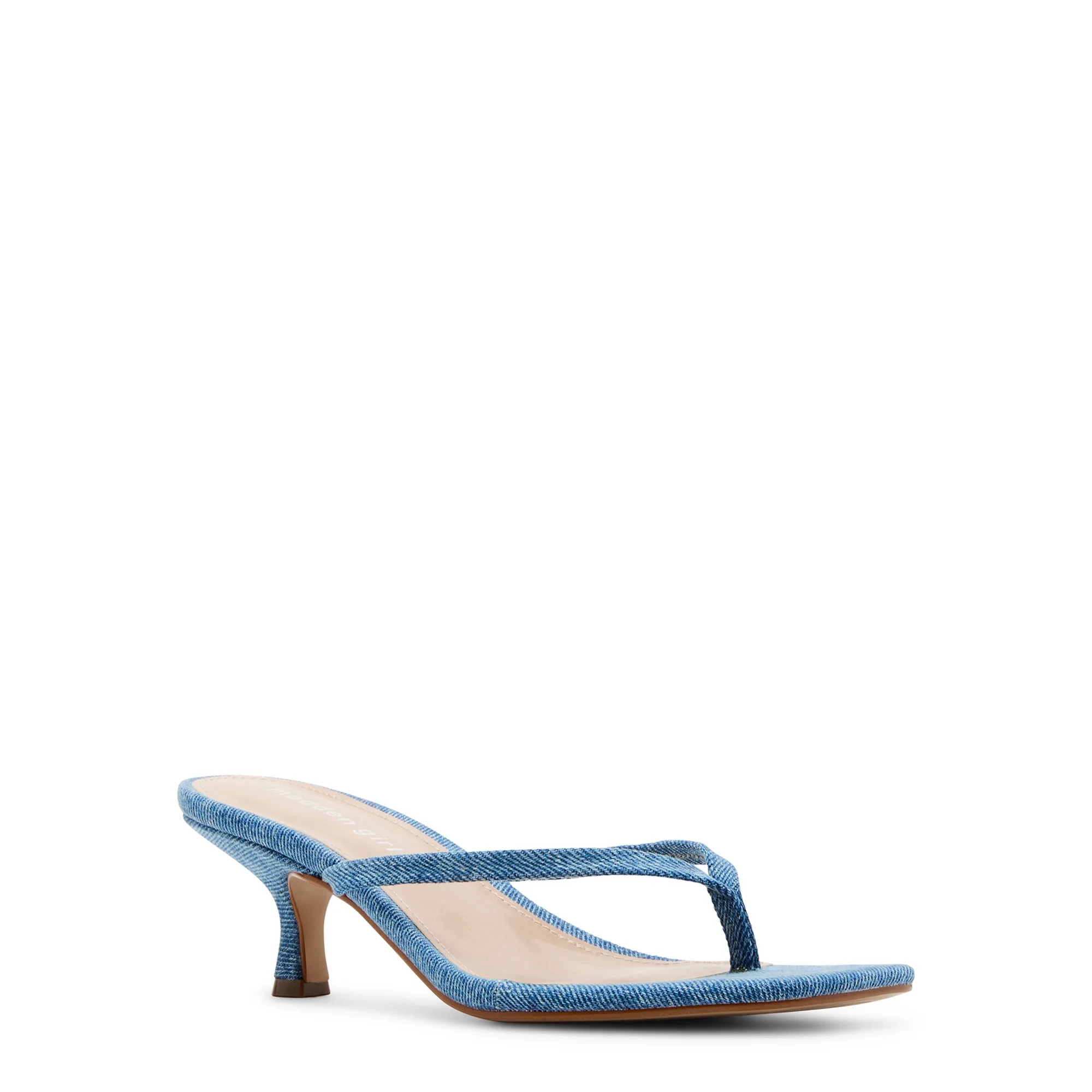 Madden Girl Women's Charlene Thong 2 inch Kitten Heel Sandal | Walmart (US)