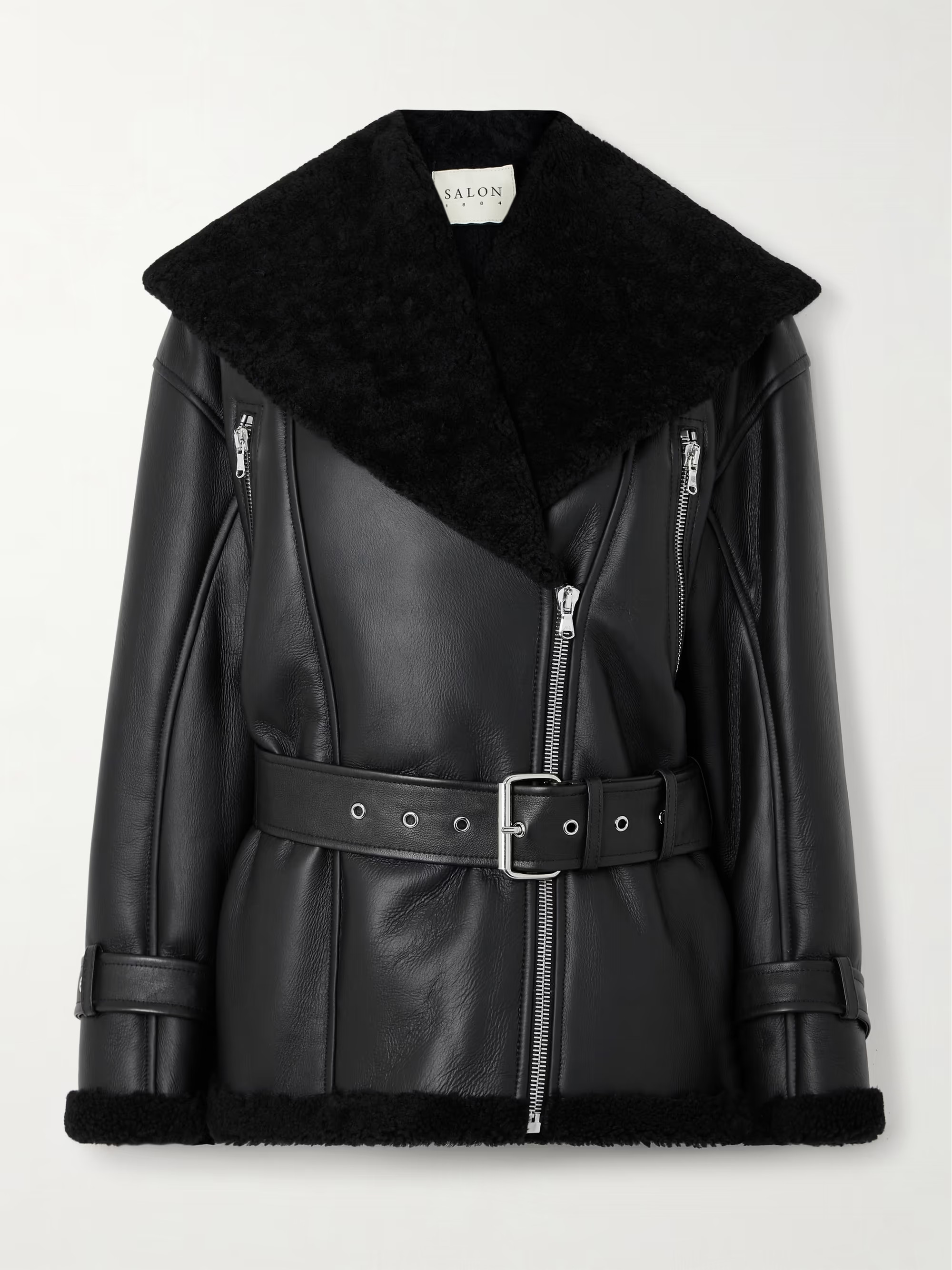 Marcelle belted shearling jacket | NET-A-PORTER (UK & EU)