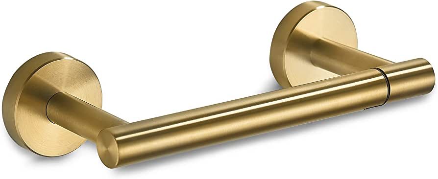 FORIOUS Toilet Paper Holder Suitable for Any Place, Brushed Gold Toilet Paper Holder Wall Mounted... | Amazon (US)