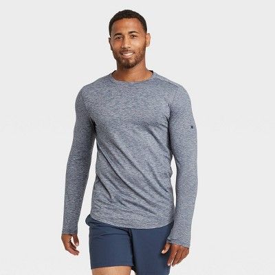 Men's Soft Long Sleeve Gym T-Shirt - All in Motion™ | Target