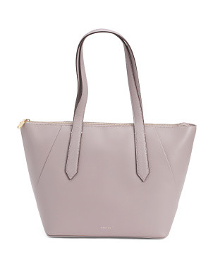 Leather Bruton Street Large Zip Top Tote | Accessories | Marshalls | Marshalls